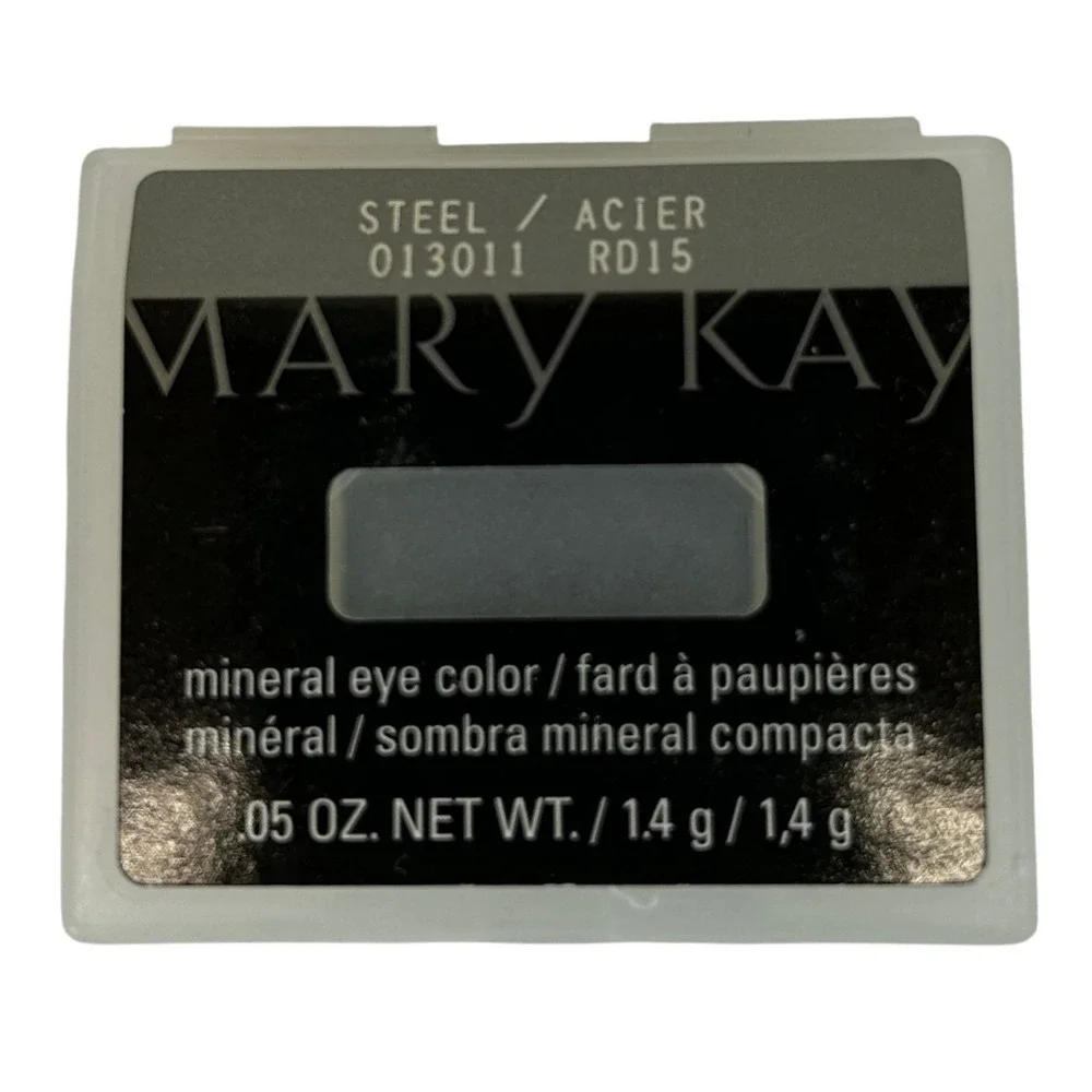 Mary Kay Mineral Eye Color Steel 013011 RD15 Grey Shimmer Eyeshadow 0.05oz New